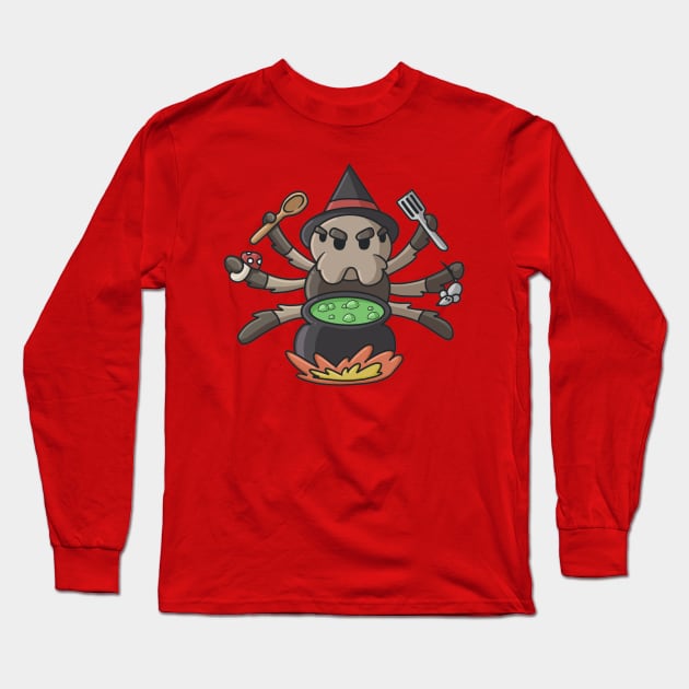 Spider Chef Long Sleeve T-Shirt by Israelement